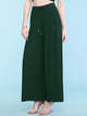 WB1484 Women's Pleated Wide Leg Palazzo Pants with Drawstring