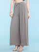 WB1484 Women's Pleated Wide Leg Palazzo Pants with Drawstring