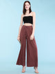 WB1484 Women's Pleated Wide Leg Palazzo Pants with Drawstring