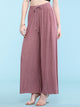 WB1484 Women's Pleated Wide Leg Palazzo Pants with Drawstring