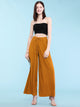 WB1484 Women's Pleated Wide Leg Palazzo Pants with Drawstring