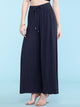 WB1484 Women's Pleated Wide Leg Palazzo Pants with Drawstring