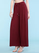WB1484 Women's Pleated Wide Leg Palazzo Pants with Drawstring