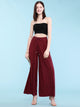 WB1484 Women's Pleated Wide Leg Palazzo Pants with Drawstring