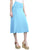 WB1105 Women's Solid Ombre Lightweight Flare Midi Pull On Closure Skirt