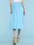 WB1105 Women's Solid Ombre Lightweight Flare Midi Pull On Closure Skirt