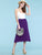 WB1105 Women's Solid Ombre Lightweight Flare Midi Pull On Closure Skirt