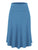 WB1105 Women's Solid Ombre Lightweight Flare Midi Pull On Closure Skirt