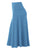 WB1105 Women's Solid Ombre Lightweight Flare Midi Pull On Closure Skirt