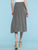 WB1105 Women's Solid Ombre Lightweight Flare Midi Pull On Closure Skirt