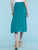 WB1105 Women's Solid Ombre Lightweight Flare Midi Pull On Closure Skirt
