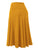 WB1105 Women's Solid Ombre Lightweight Flare Midi Pull On Closure Skirt