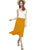 WB1105 Women's Solid Ombre Lightweight Flare Midi Pull On Closure Skirt