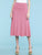 WB1105 Women's Solid Ombre Lightweight Flare Midi Pull On Closure Skirt