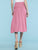 WB1105 Women's Solid Ombre Lightweight Flare Midi Pull On Closure Skirt