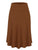 WB1105 Women's Solid Ombre Lightweight Flare Midi Pull On Closure Skirt