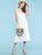 WB1105 Women's Solid Ombre Lightweight Flare Midi Pull On Closure Skirt