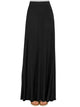 WB1434 Women's Print/Solid High Waist Maxi Skirt
