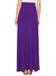 WB1434 Women's Print/Solid High Waist Maxi Skirt