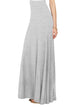 WB1434 Women's Print/Solid High Waist Maxi Skirt