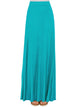 WB1434 Women's Print/Solid High Waist Maxi Skirt
