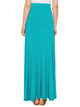 WB1434 Women's Print/Solid High Waist Maxi Skirt
