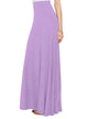WB1434 Women's Print/Solid High Waist Maxi Skirt