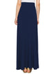 WB1434 Women's Print/Solid High Waist Maxi Skirt