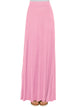 WB1434 Women's Print/Solid High Waist Maxi Skirt