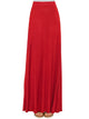 WB1434 Women's Print/Solid High Waist Maxi Skirt