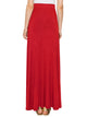 WB1434 Women's Print/Solid High Waist Maxi Skirt