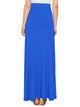 WB1434 Women's Print/Solid High Waist Maxi Skirt