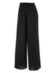 WB1795 Womens Pleated Wide Leg Pants with Elastic Waist Band