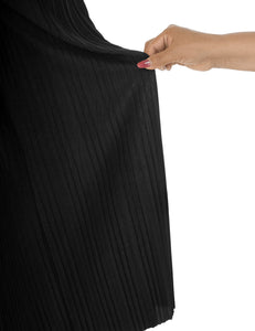 WB1795 Womens Pleated Wide Leg Pants with Elastic Waist Band