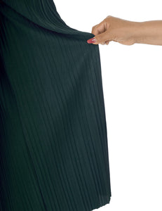 WB1795 Womens Pleated Wide Leg Pants with Elastic Waist Band