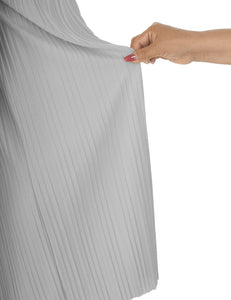 WB1795 Womens Pleated Wide Leg Pants with Elastic Waist Band