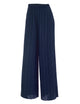 WB1795 Womens Pleated Wide Leg Pants with Elastic Waist Band