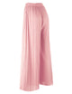 WB1795 Womens Pleated Wide Leg Pants with Elastic Waist Band