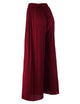WB1795 Womens Pleated Wide Leg Pants with Elastic Waist Band