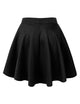 WB211 Women's Basic Versatile Stretchy Flared Casual Mini Skater Skirt