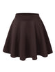 WB211 Women's Basic Versatile Stretchy Flared Casual Mini Skater Skirt