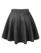 WB211 Women's Basic Versatile Stretchy Flared Casual Mini Skater Skirt