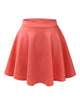 WB211 Women's Basic Versatile Stretchy Flared Casual Mini Skater Skirt