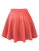 WB211 Women's Basic Versatile Stretchy Flared Casual Mini Skater Skirt