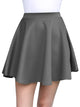 WB211 Women's Basic Versatile Stretchy Flared Casual Mini Skater Skirt