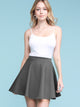 WB211 Women's Basic Versatile Stretchy Flared Casual Mini Skater Skirt