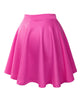 WB211 Women's Basic Versatile Stretchy Flared Casual Mini Skater Skirt
