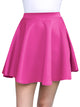 WB211 Women's Basic Versatile Stretchy Flared Casual Mini Skater Skirt