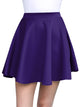 WB211 Women's Basic Versatile Stretchy Flared Casual Mini Skater Skirt