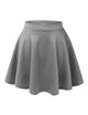 WB211 Women's Basic Versatile Stretchy Flared Casual Mini Skater Skirt